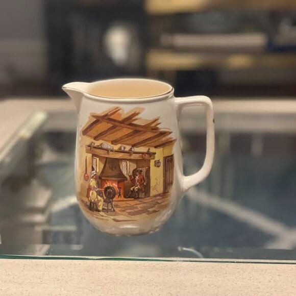 Charming  Falcon Ware Lawrence & Grundy Jug/ Pitcher Vintage English Jug - Picture 14 of 14